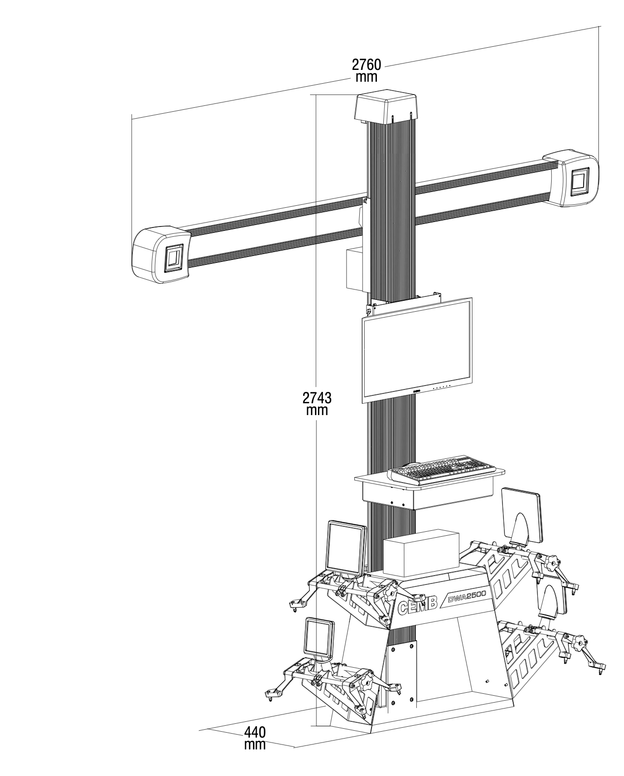 CEMB DWA2500 HD 4-point - Slika 3