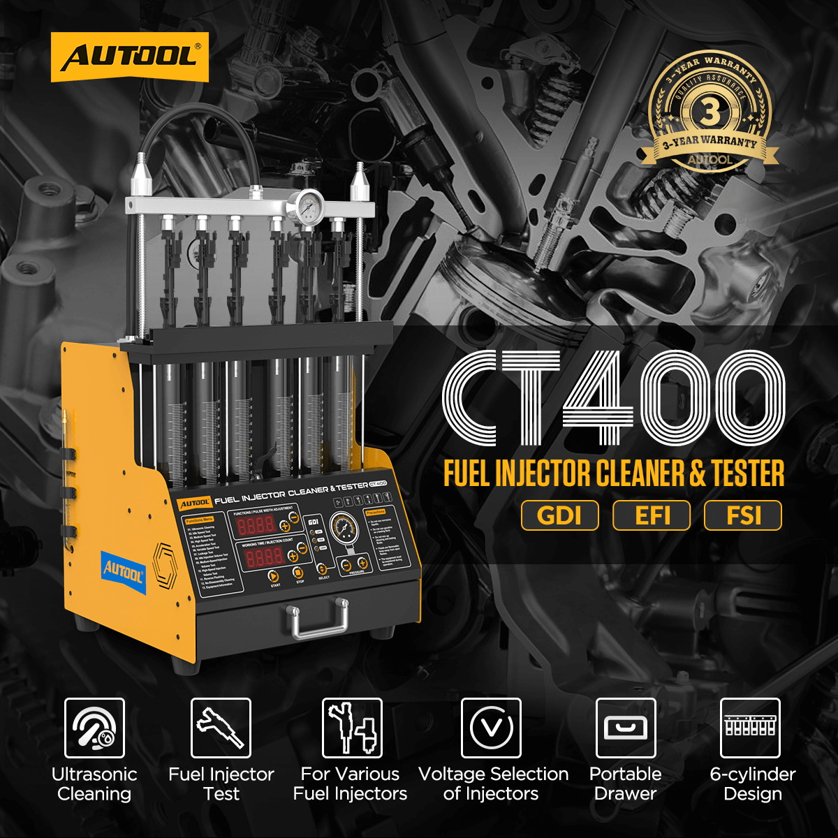 AuTool CT400 tester i čistać injektora - Slika 13