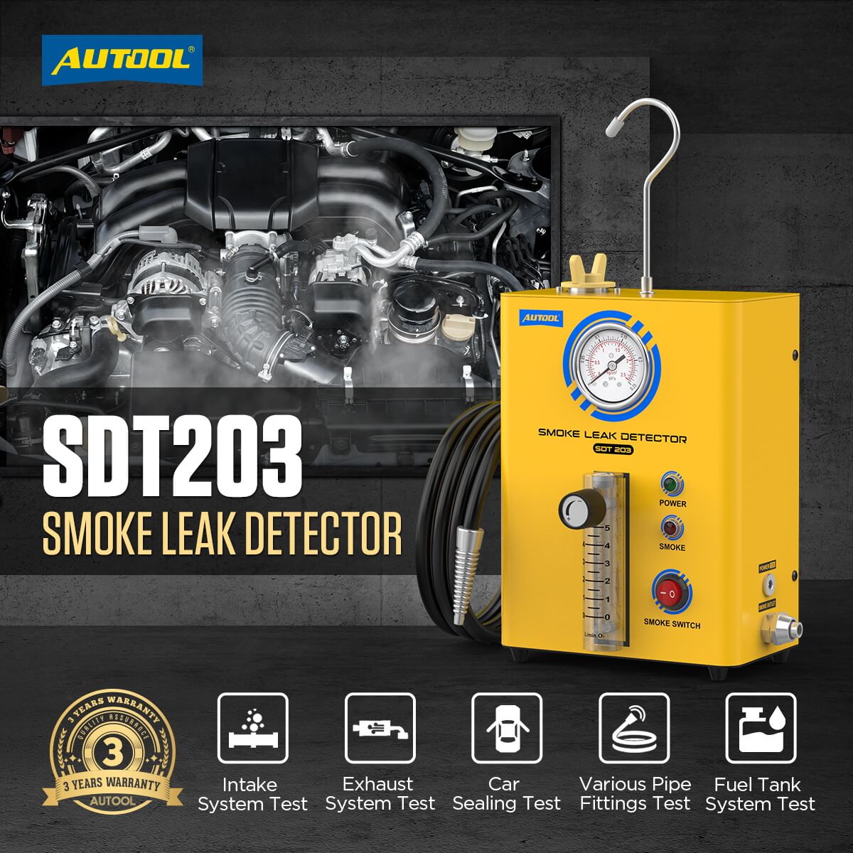 AuTool SDT203 testiranje dimom - Slika 3