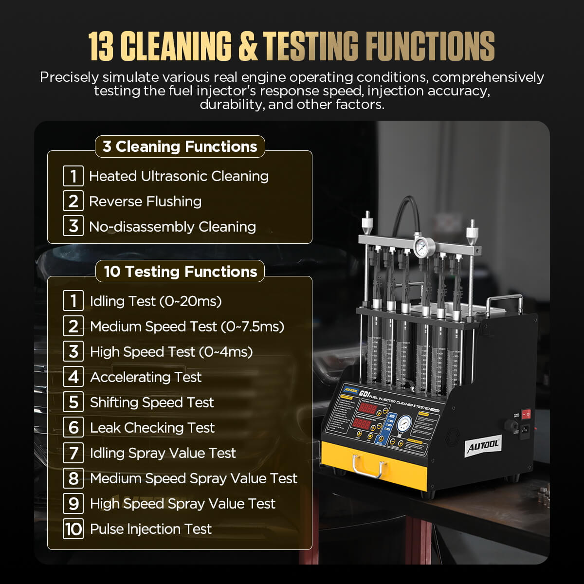 AuTool CT450 tester i čistać injektora - Slika 11