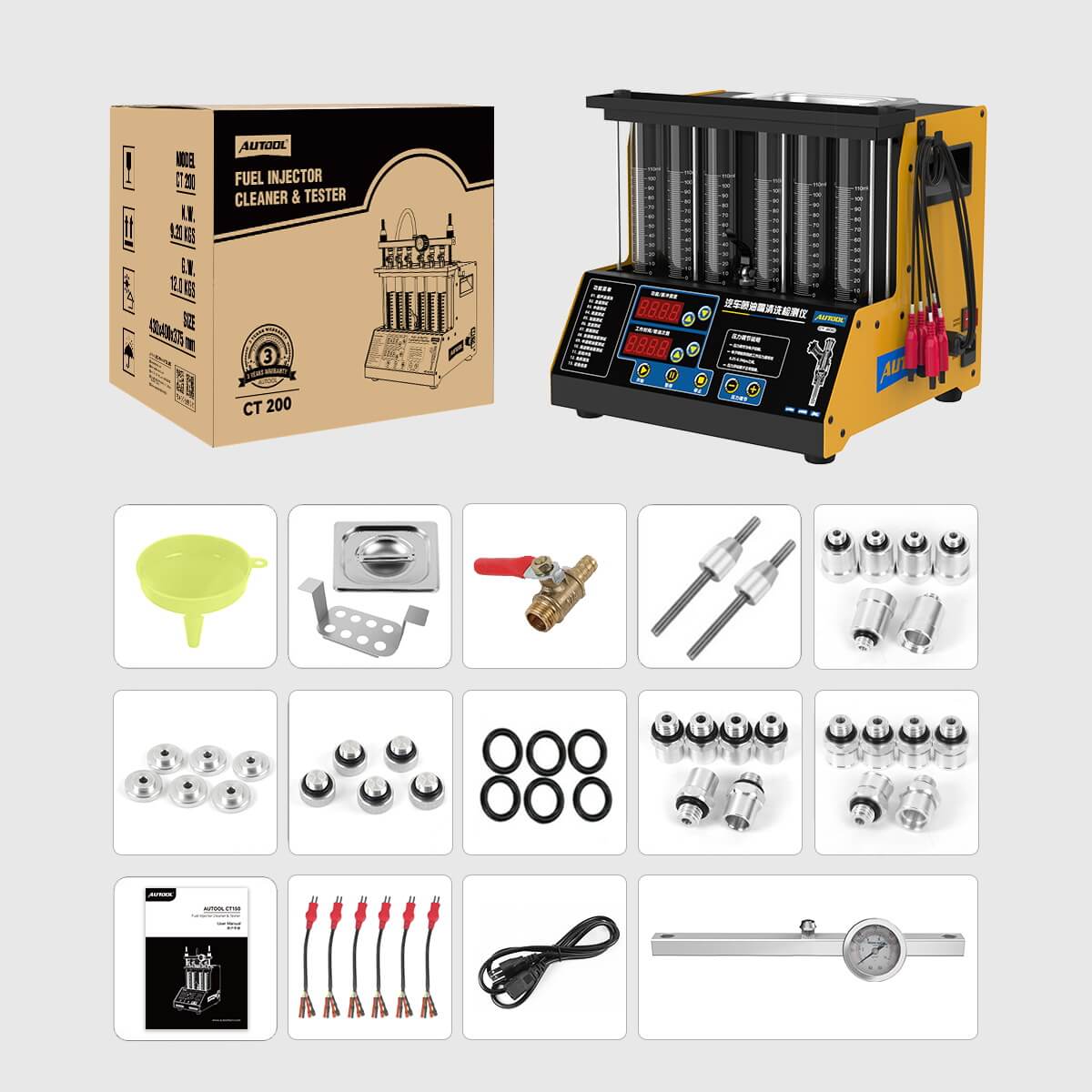 AuTool CT200 tester i čistać injektora - Slika 4