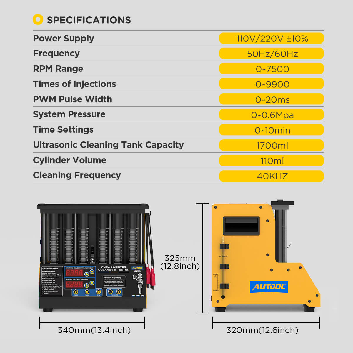 AuTool CT200 tester i čistać injektora - Slika 3