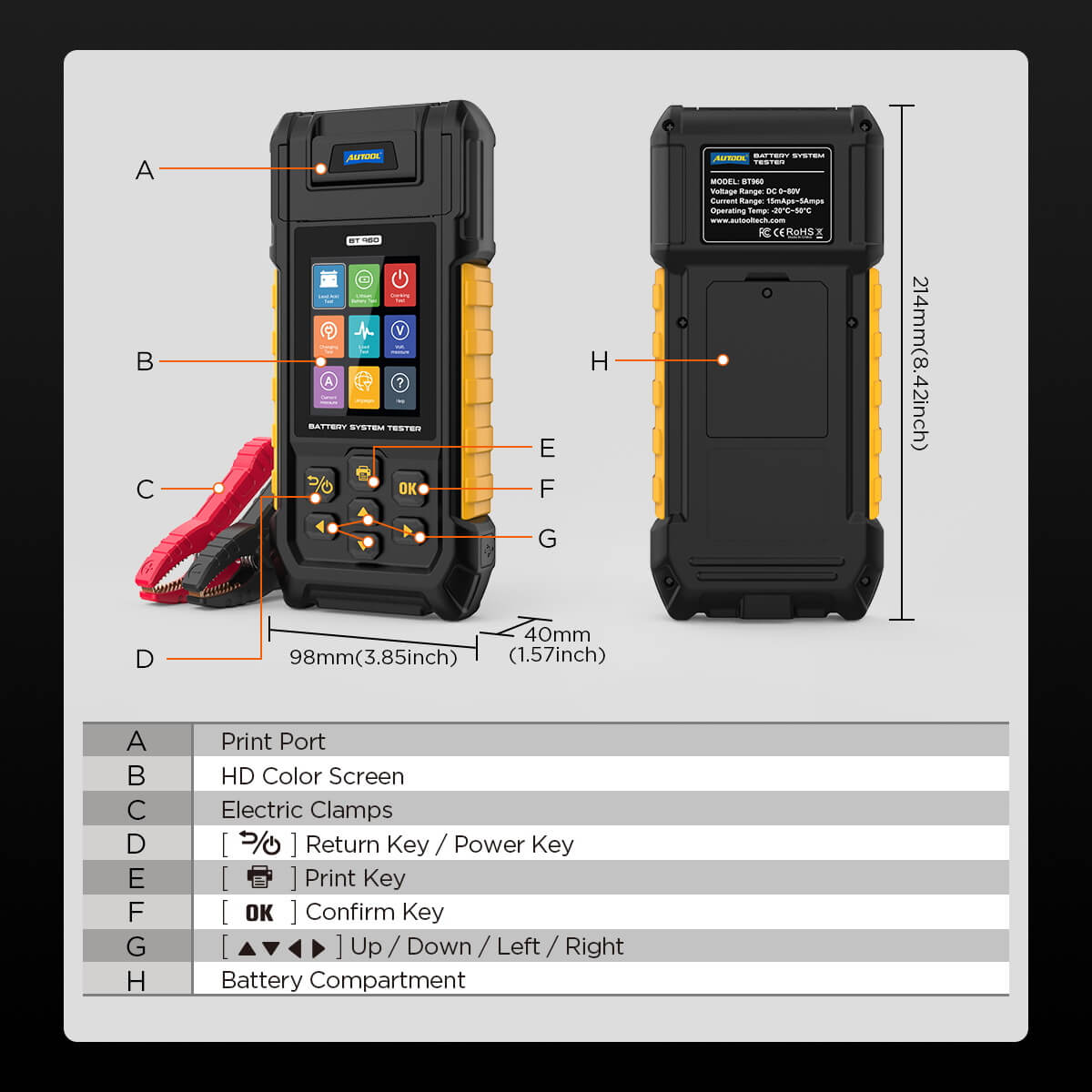 AuTool BT960 - testiranje do 80V - Slika 3