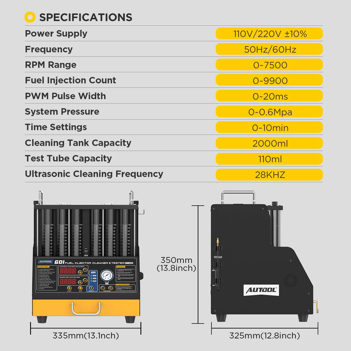 AuTool CT450 tester i čistać injektora - Slika 5