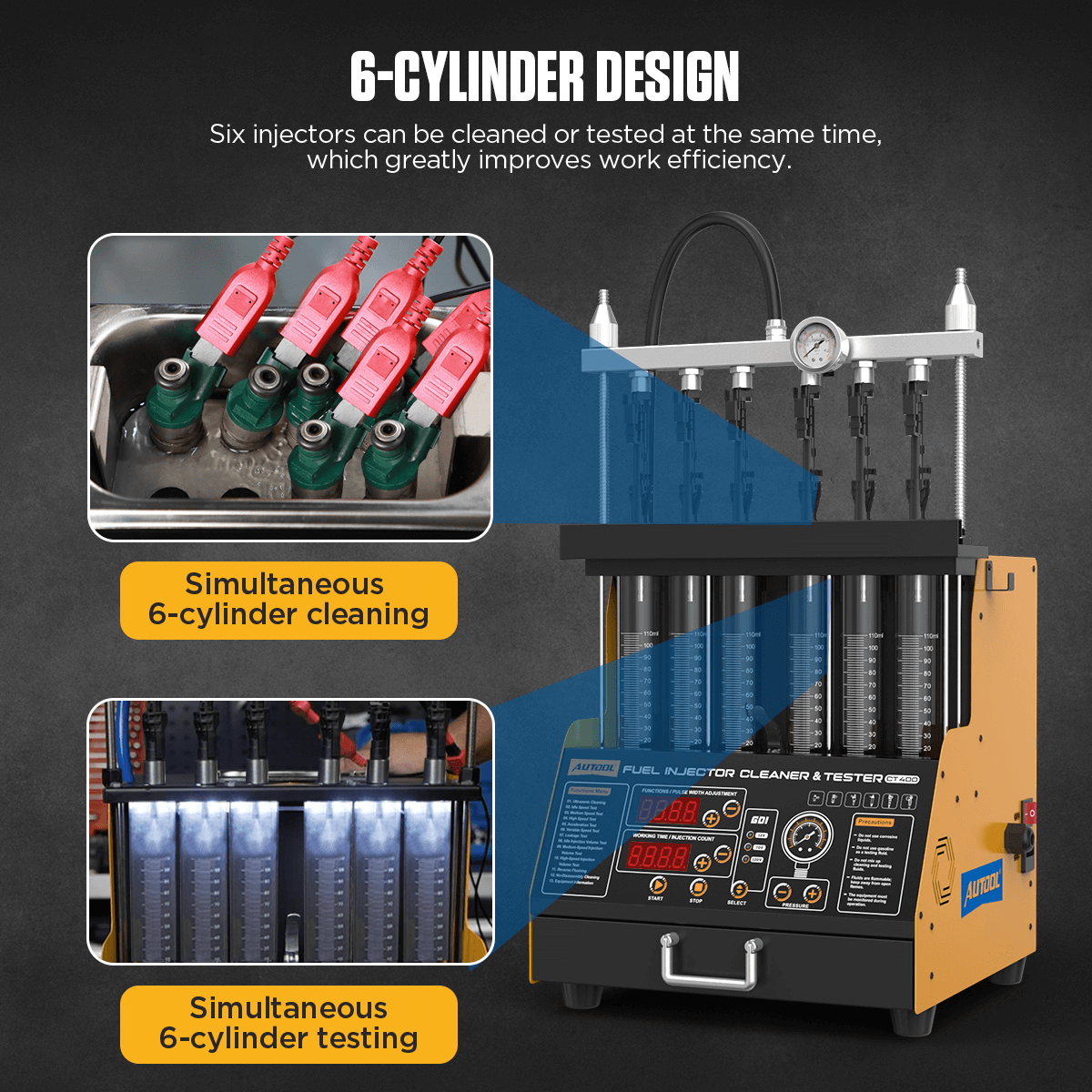 AuTool CT400 tester i čistać injektora - Slika 6
