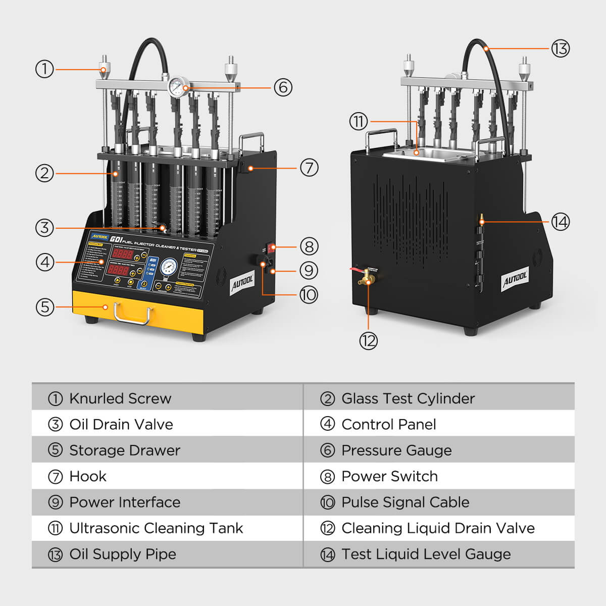 AuTool CT450 tester i čistać injektora - Slika 4