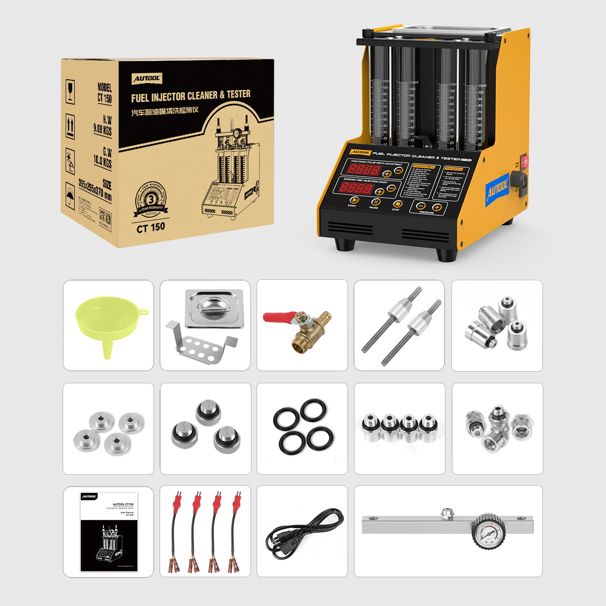 AuTool CT150 tester i čistać injektora - Slika 9