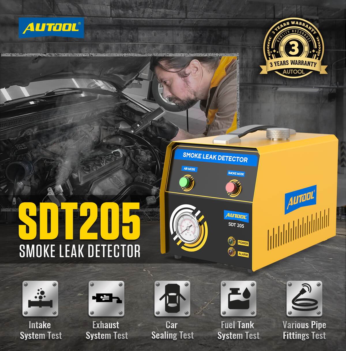 AuTool SDT205 testiranje dimom - Slika 3