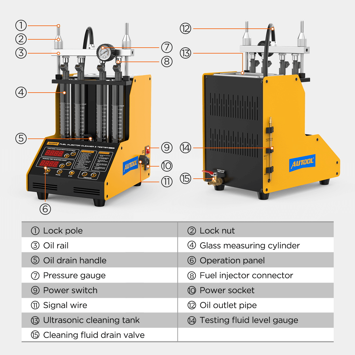 AuTool CT150 tester i čistać injektora - Slika 7
