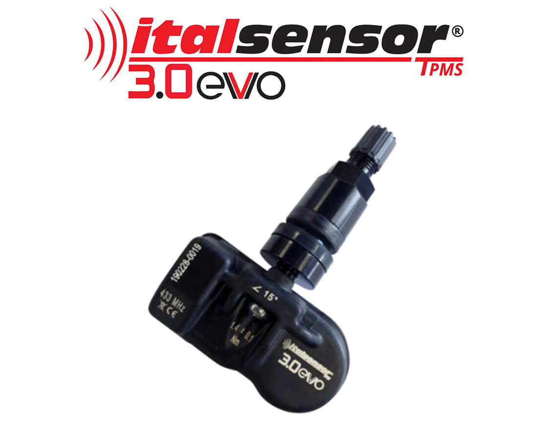 ItalSenzor EVO 3.0 - IT230B TPMS ventil – Aluminij crni