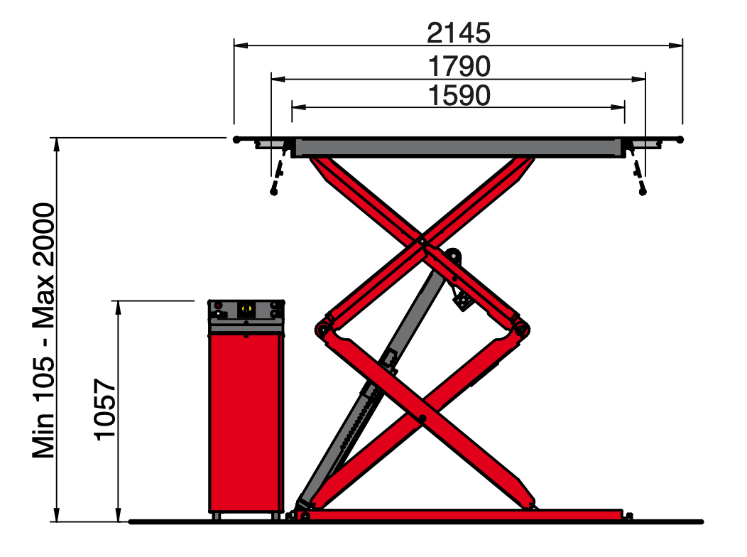 MF Titan X3000FS - 3000kg ugradnja na pod - Slika 2