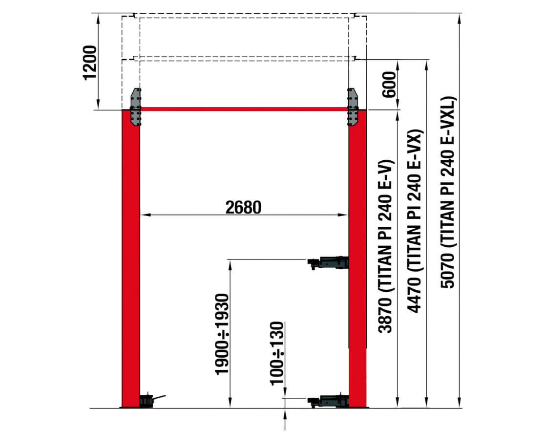 Mondolfo Ferro PI-240-EVXL - 4000kg / 220V - Slika 2