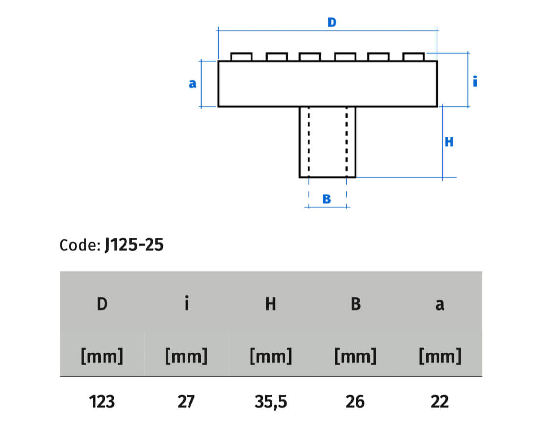 Rondo J125-25 - 123 mm - Slika 2