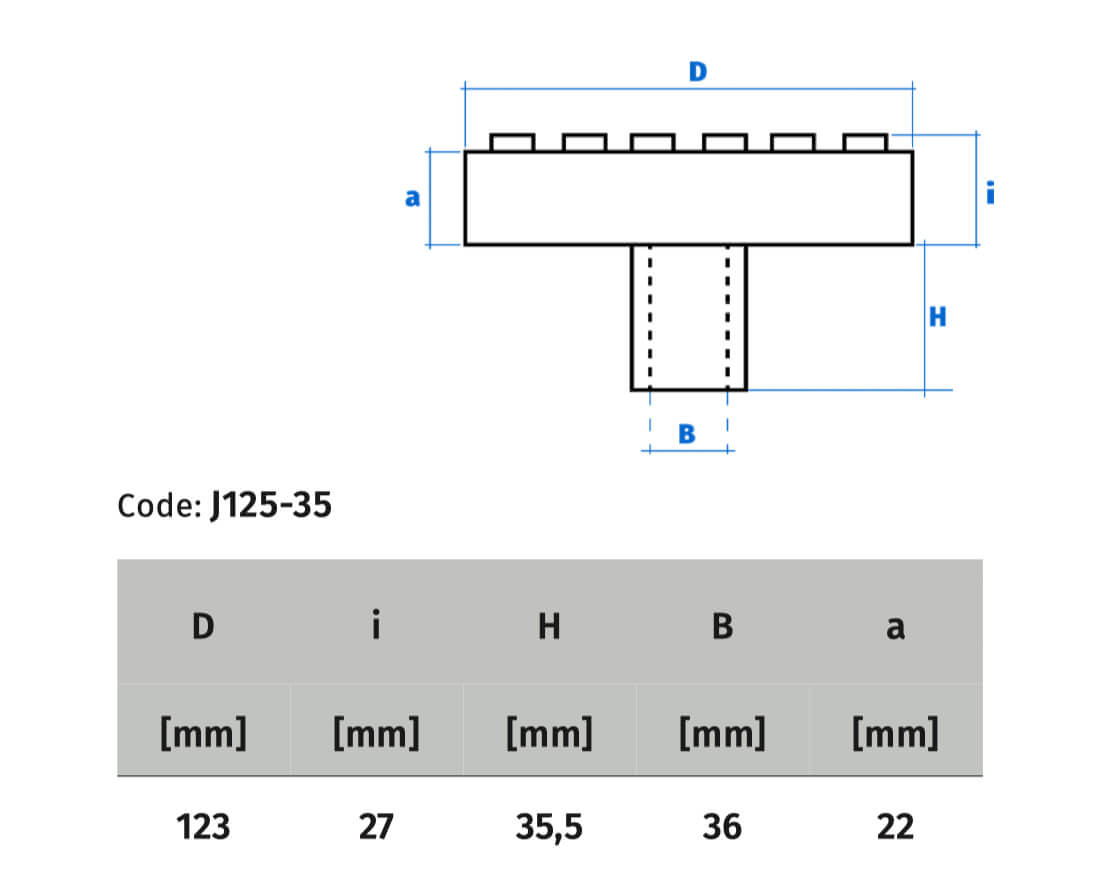 Rondo J125-35 - 123 mm - Slika 2