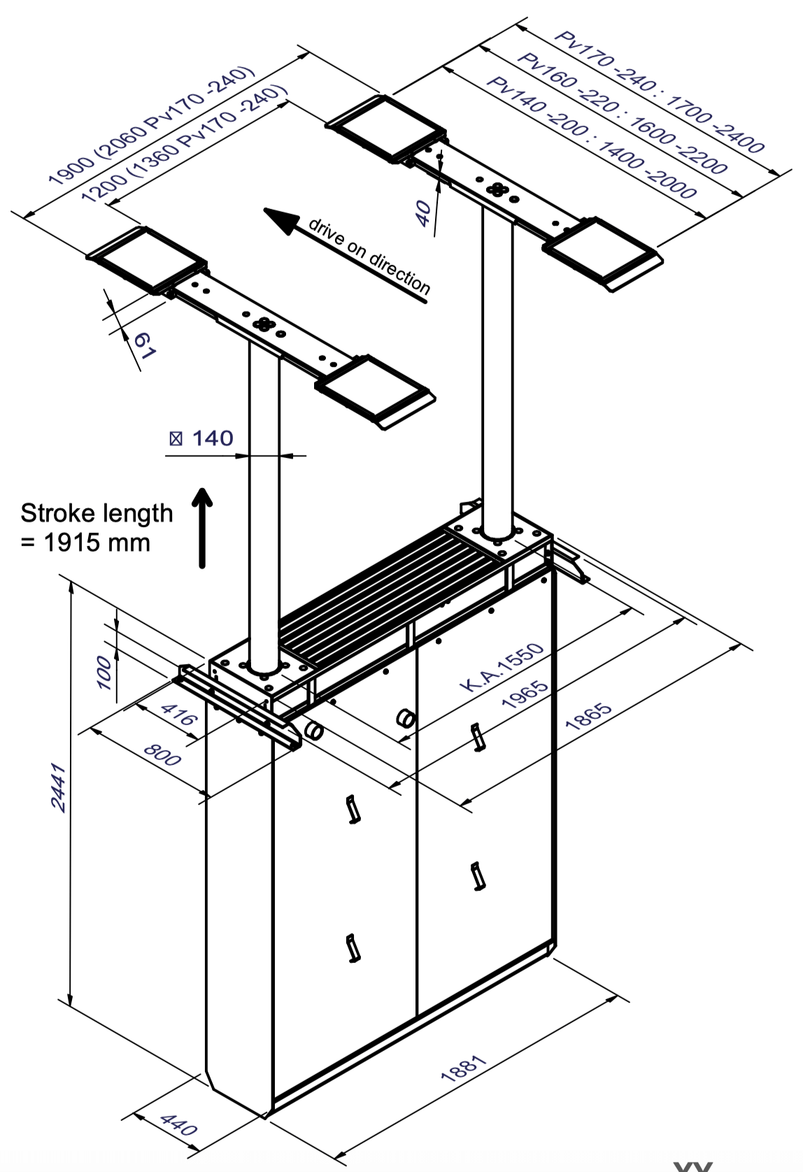 Mondolfo Ferro Titan IL-3500.2 EVO - 3500kg - Slika 2