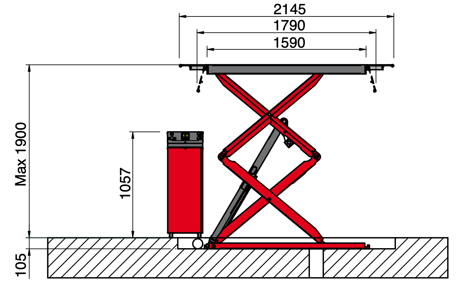 MF Titan X3000FI - 3000kg ugradnja u pod - Slika 2