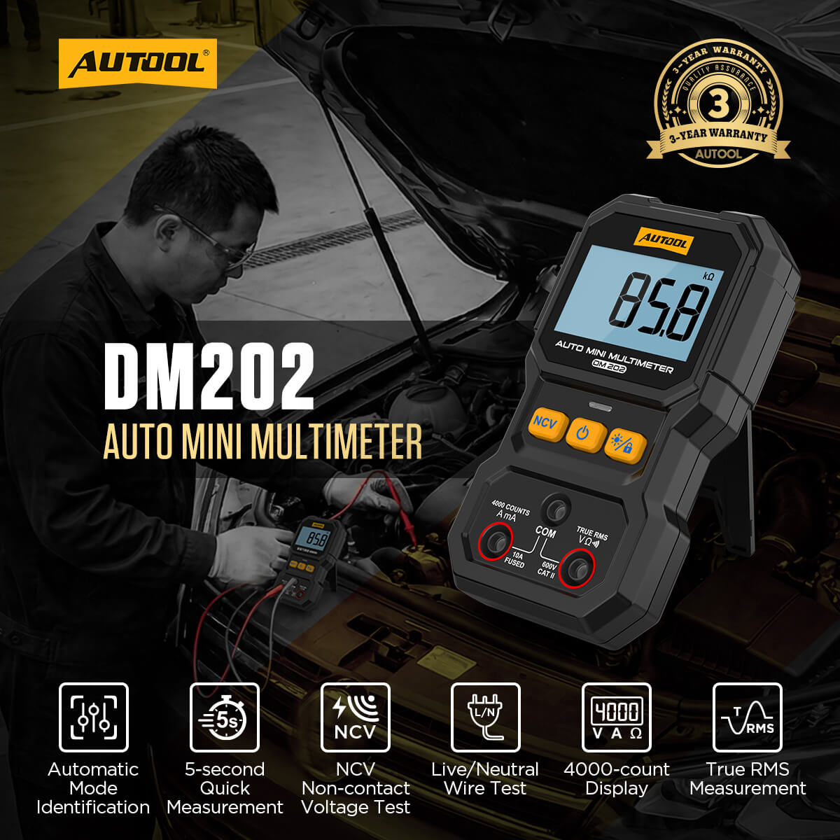AuTool DM202 multimetar - Slika 8