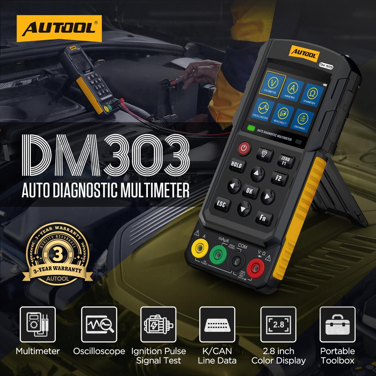 AuTool DM303 dijagnostički multimetar - Slika 2
