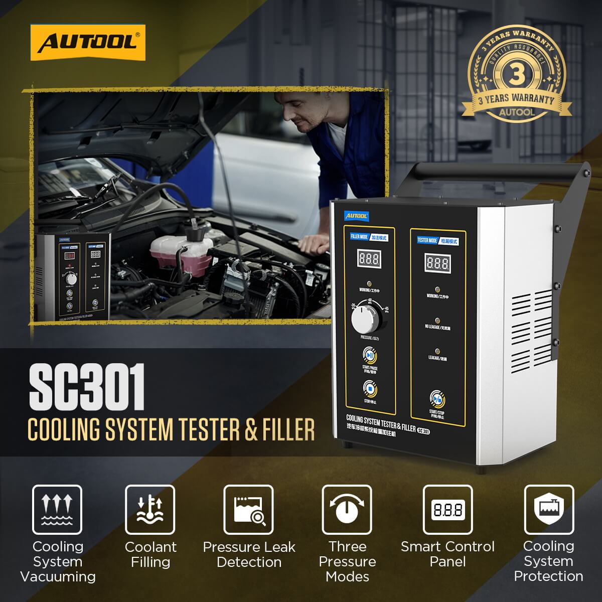 AuTool SC301 zamjena rashladne tekućine - Slika 2
