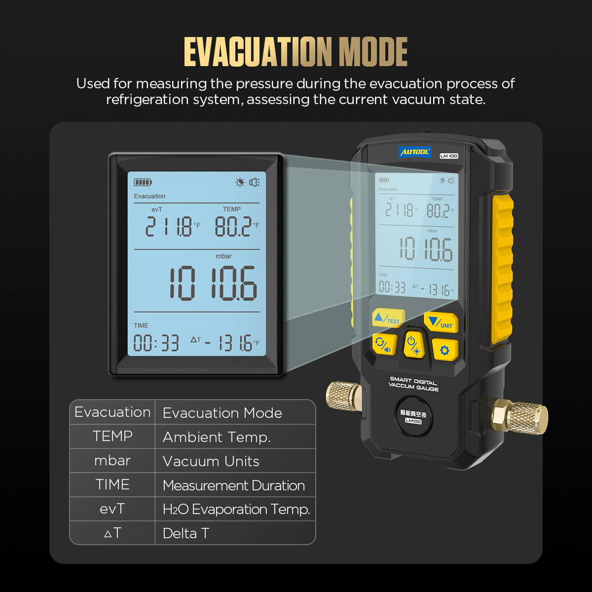 AuTool KM100 vakum metar - Slika 6