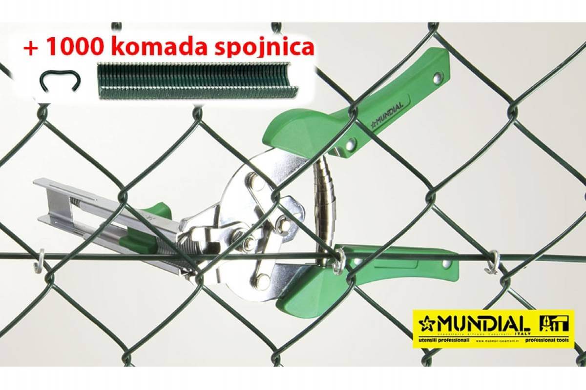 Mundial 0433.916 kliješta Ø 5÷8 mm + zelene spajalice 1000kom - Slika 2