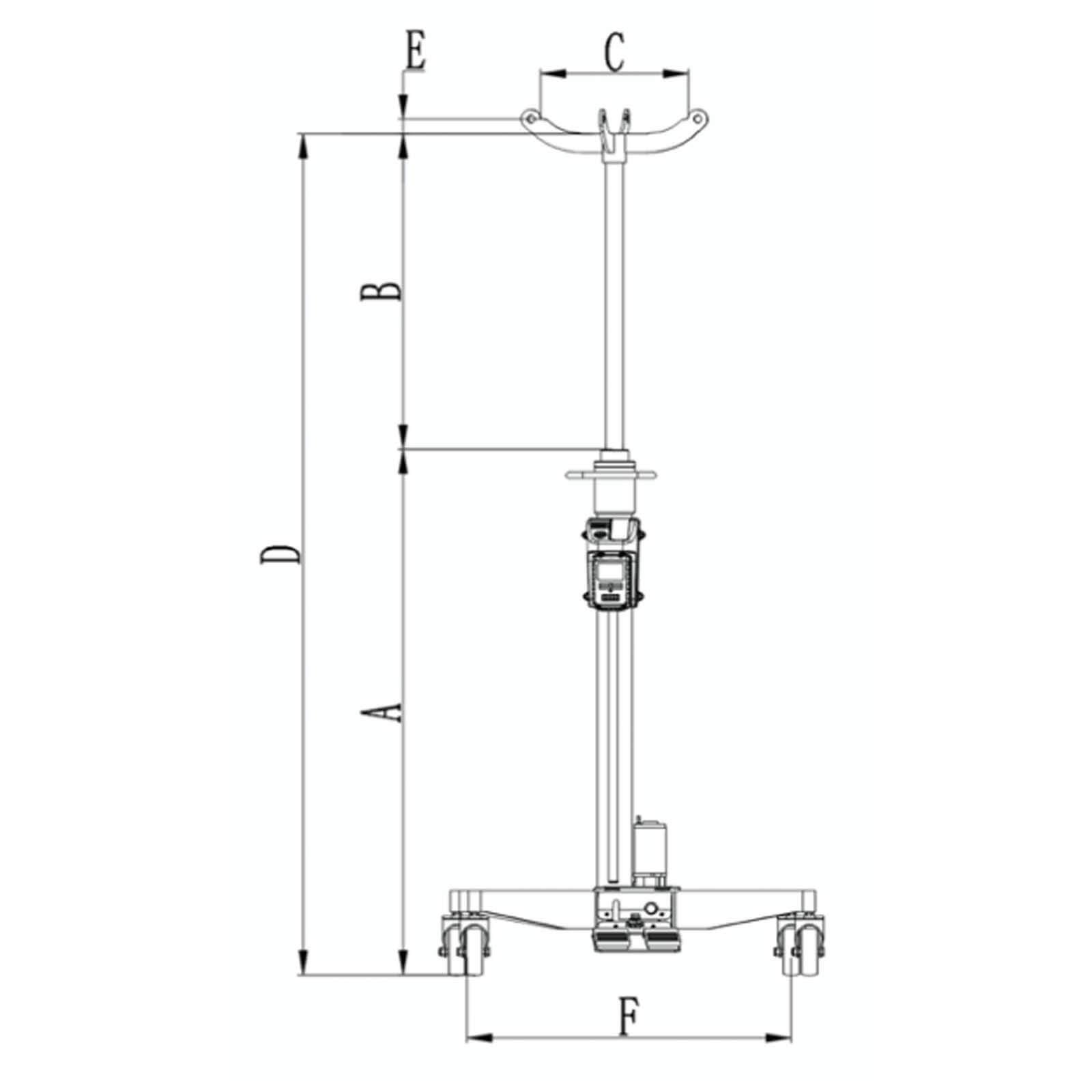 ProTools PJT006.115.1.B - 600kg - baterijska dizalica - Slika 2