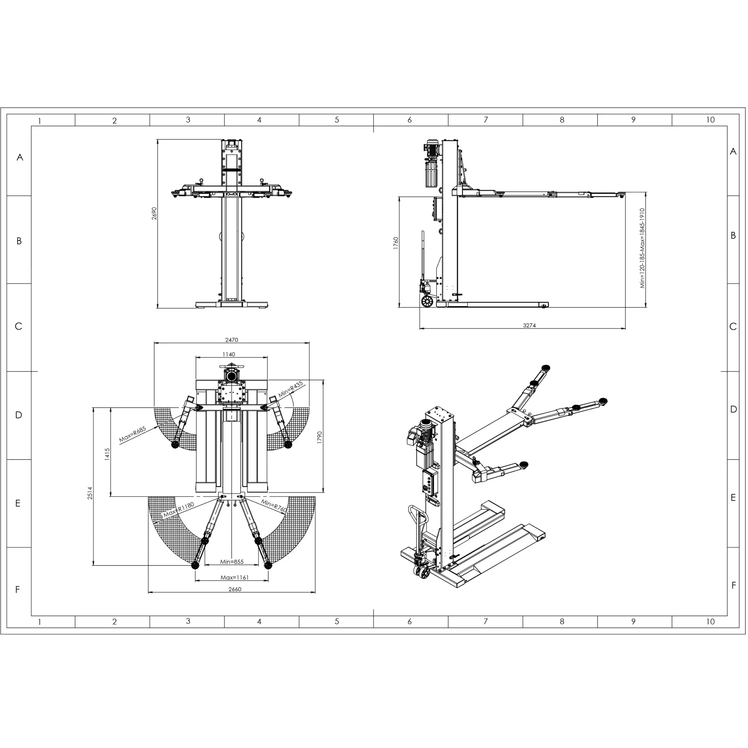 Lincos STD-3728 220V - 2800kg - Slika 7