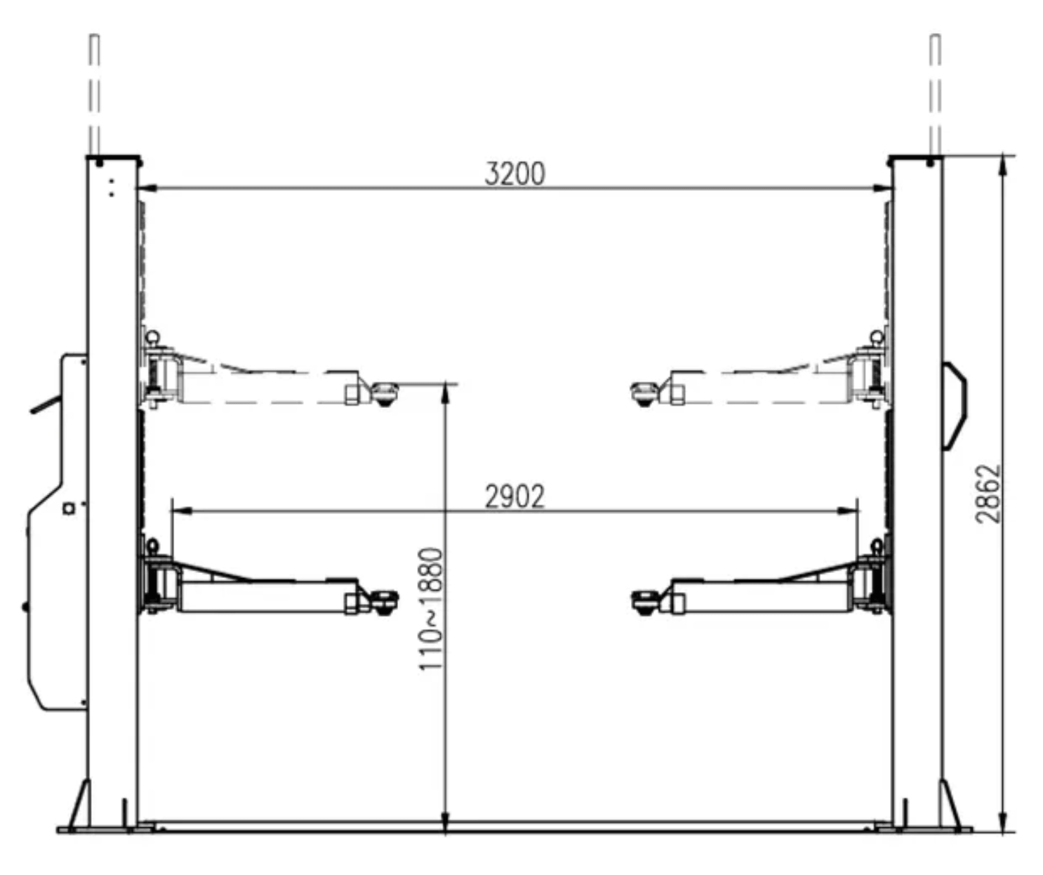 Lincos STD-5055M - 5500kg - 230V ručna blokada - Slika 3
