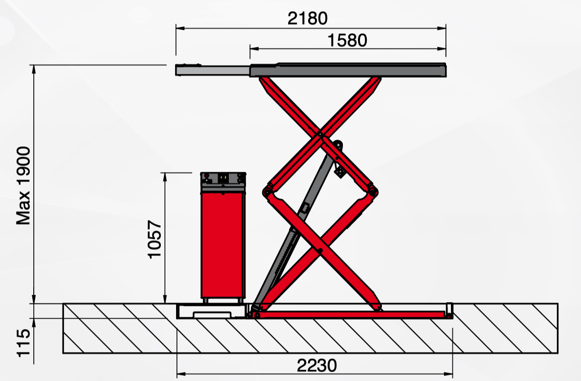 MF Titan X3500SI – 3500kg , ugradnja u pod - Slika 2