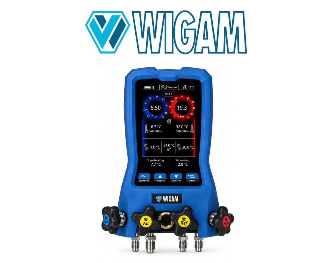 Wigam X-MAN-160 NH3 (R717 amonijak ) digitalna grupa manometara