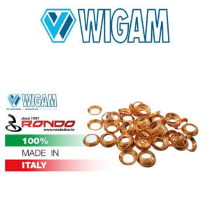 Wigam B2-8-100 kom bakrenih podloški 1/2"