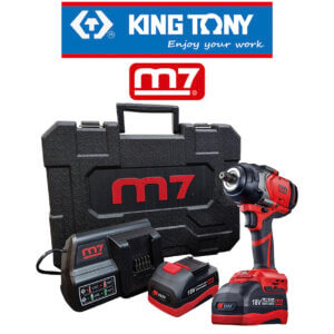 KingTony M7 - DW406A set udarni 1/2" 2x5 Ah + punjač / 1600Nm